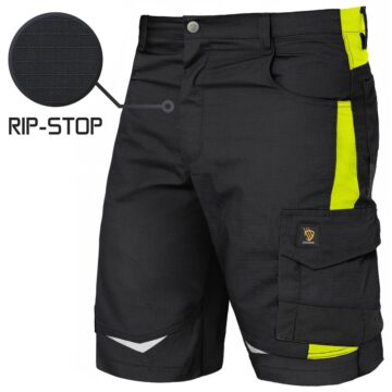 SPODNIE KRÓTKIE HELICON RIP-STOP BLACK