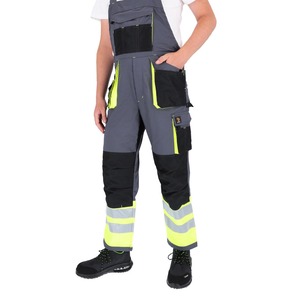 SPODNIE OGRODNICZKI PROMAN STRETCH 250 SZARY HV