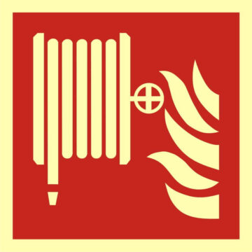 ZNAK PRZECIWPOŻAROWY – HYDRANT WEWNĘTRZNY – BAF 002 C1 PS