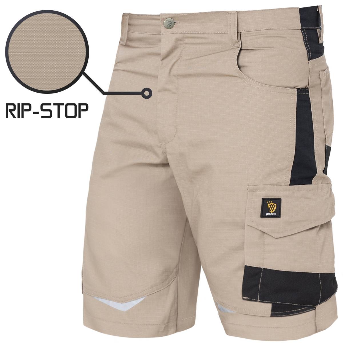 SPODNIE KRÓTKIE HELICON RIP-STOP KHAKI