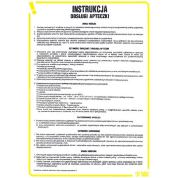INSTRUKCJA OBSŁUGI APTECZKI – IA A09 DN CN