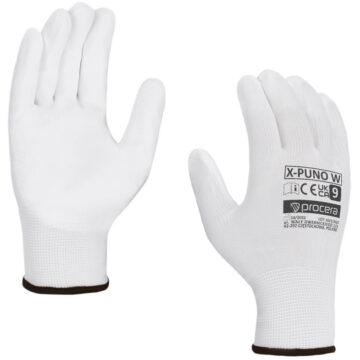 RĘKAWICE OCHRONNE POWLEKANE PU X-PUNO WHITE