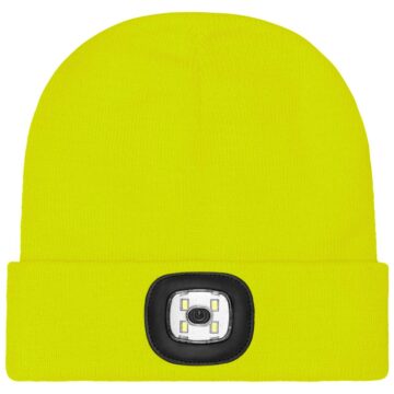 CZAPKA ZIMOWA AKRYLOWA DZIANA LED YELLOW