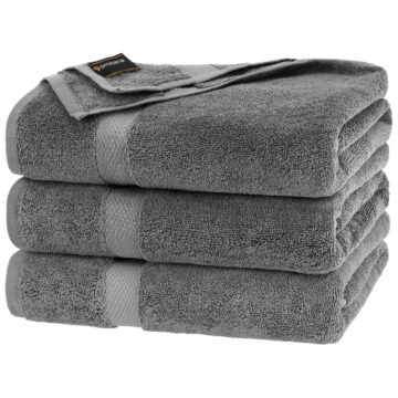 RĘCZNIK HORUS 50X100 650G. CIEMNOSZARY
