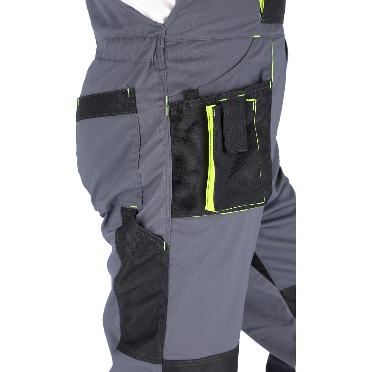 SPODNIE OGRODNICZKI PROMAN STRETCH 250 SZARY HV