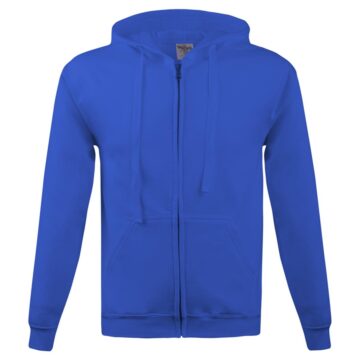 BLUZA Z KAPTUREM ZAPINANA 280G NIEBIESKA