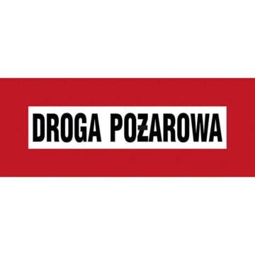 ZNAK PRZECIWPOŻAROWY – DROGA POŻAROWA – BC 109 BR PN